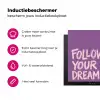 Follow your dreams - Paars - Penseeltextuur Inductie beschermer vinyl 3mm klein -wsfeer2_website