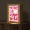 Valentijn - Hart - Liefde - Roze Light Box met kabel (Tafellamp) klein -z3d_website
