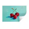 Kersen - Rood - Drie - Geverfd Muursticker klein -3d