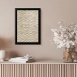 Zand - Golven - Beige fotolijst zwart zonder passe partout klein 224 -sfeer5
