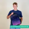 Sterren - Galaxy - Blauw - Roze Rugzak - Zwart middel -sfeer7_NL