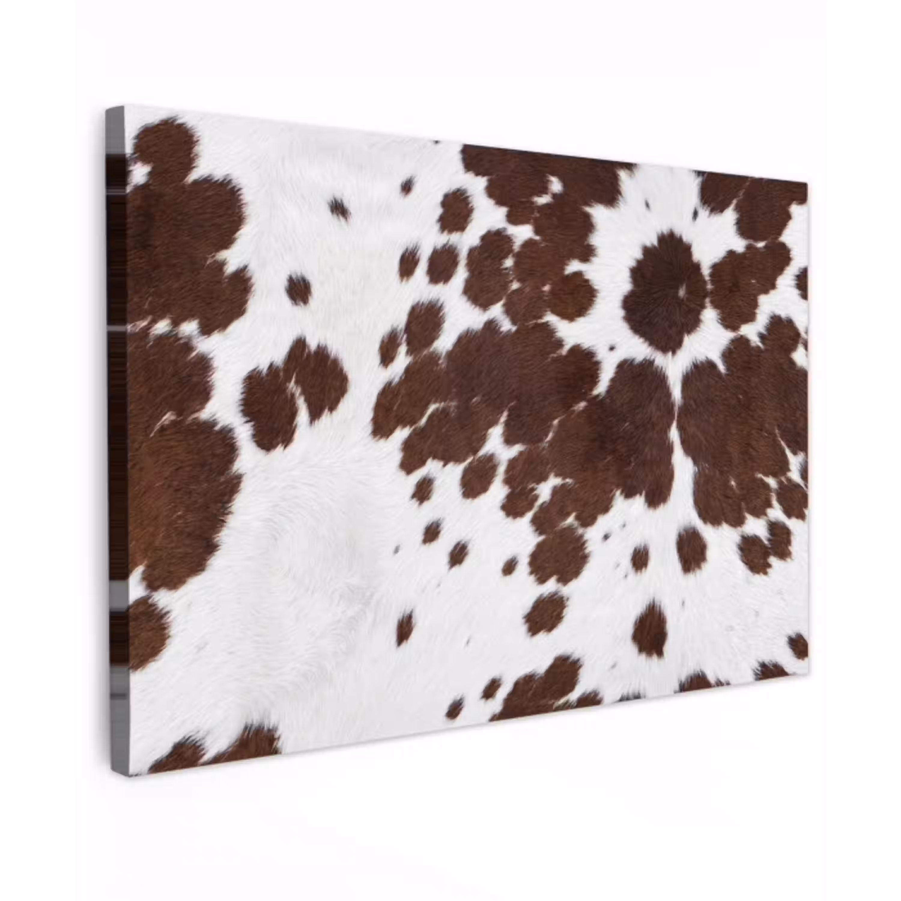 Koeienhuid - Klassiek - Bruin canvas 2cm klein -z3d