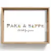 Pake & Beppe - Lettercollage Dienblad Rechthoek middel -z3d_shopping