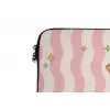 Matcha - Hond - Roze - Groen laptophoes neopreen klein -detail