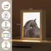 Portret - Paard - Elegant Light Box met kabel (Tafellamp) klein -USP_NL