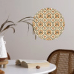 Elegant - Antiek - Kleurrijk Wandcirkel behangsticker klein 186 -sfeer3