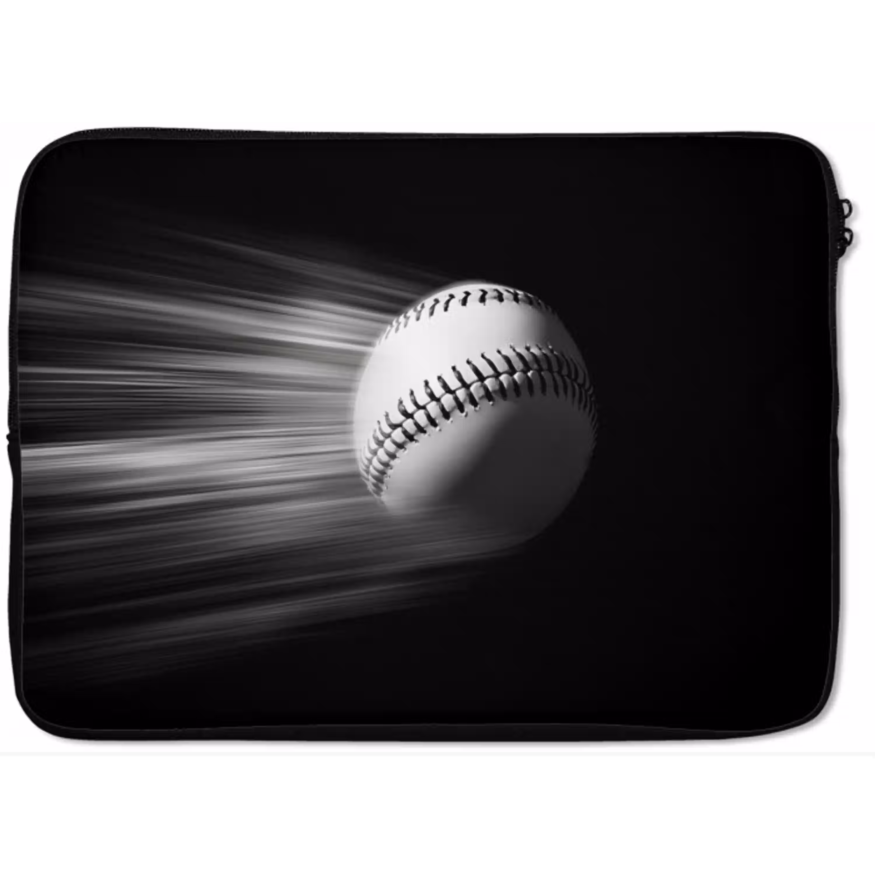 Honkbal - Wit - Vliegt laptophoes neopreen klein -zkaufland3dotto