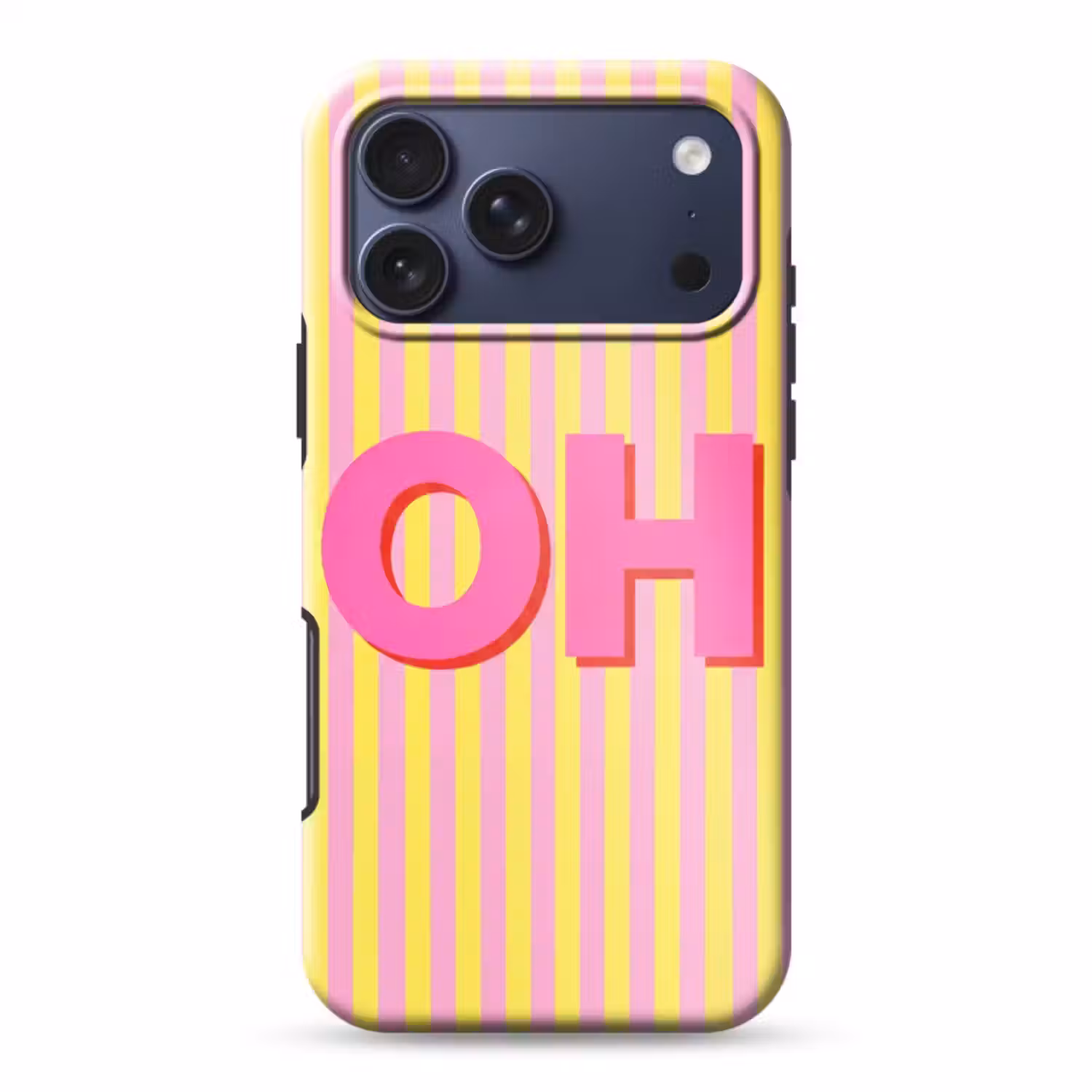 Telefoonhoesje Toughcase - Tekst - Strepen - Roze