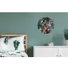 Hert - Winter - Sneeuw - Bos - Natuur - Dier Wandcirkel aluminium klein -slaapkamer