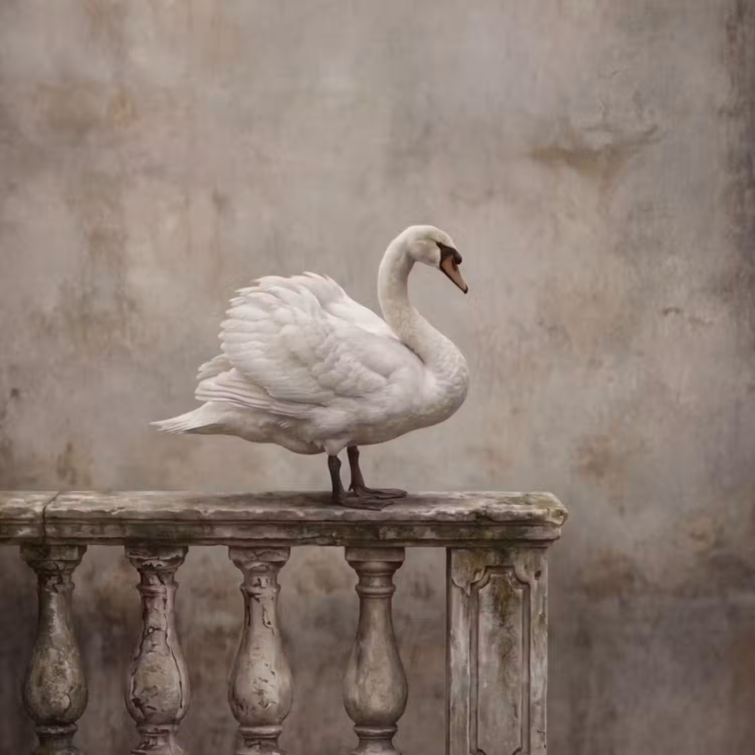 Tapete - Schwan - Elegant - Tiere - Weiß