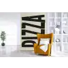 Pizza - Decoratie - Japandi - Vintage fotobehang vinyl groot -stoel
