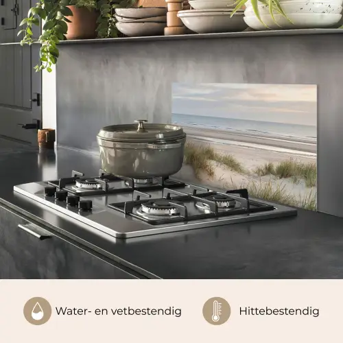 Zandstrand - Bewolkt - Duinen keuken achterwand spatscherm klein -usp_NL