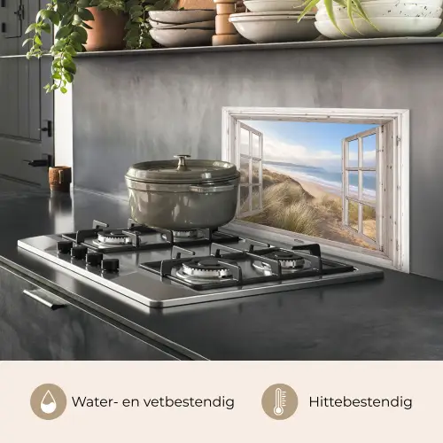 Doorkijk - Zee - Strand - Duinen keuken achterwand spatscherm klein -usp_NL