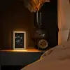 Discoballen - Minimalistisch - Zwart Light Box met kabel (Tafellamp) klein -sfeer1