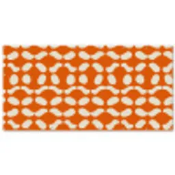 Oranje - Organische vormen - Wit Balkonbeschermer Duitsland klein 596 -zz_3d