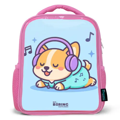 Kawai - Hond - Muziek Kinderrugzak - Roze middel -3d