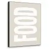 Food - Eten - Decoratie - Japandi Textielframe zwart klein -3d