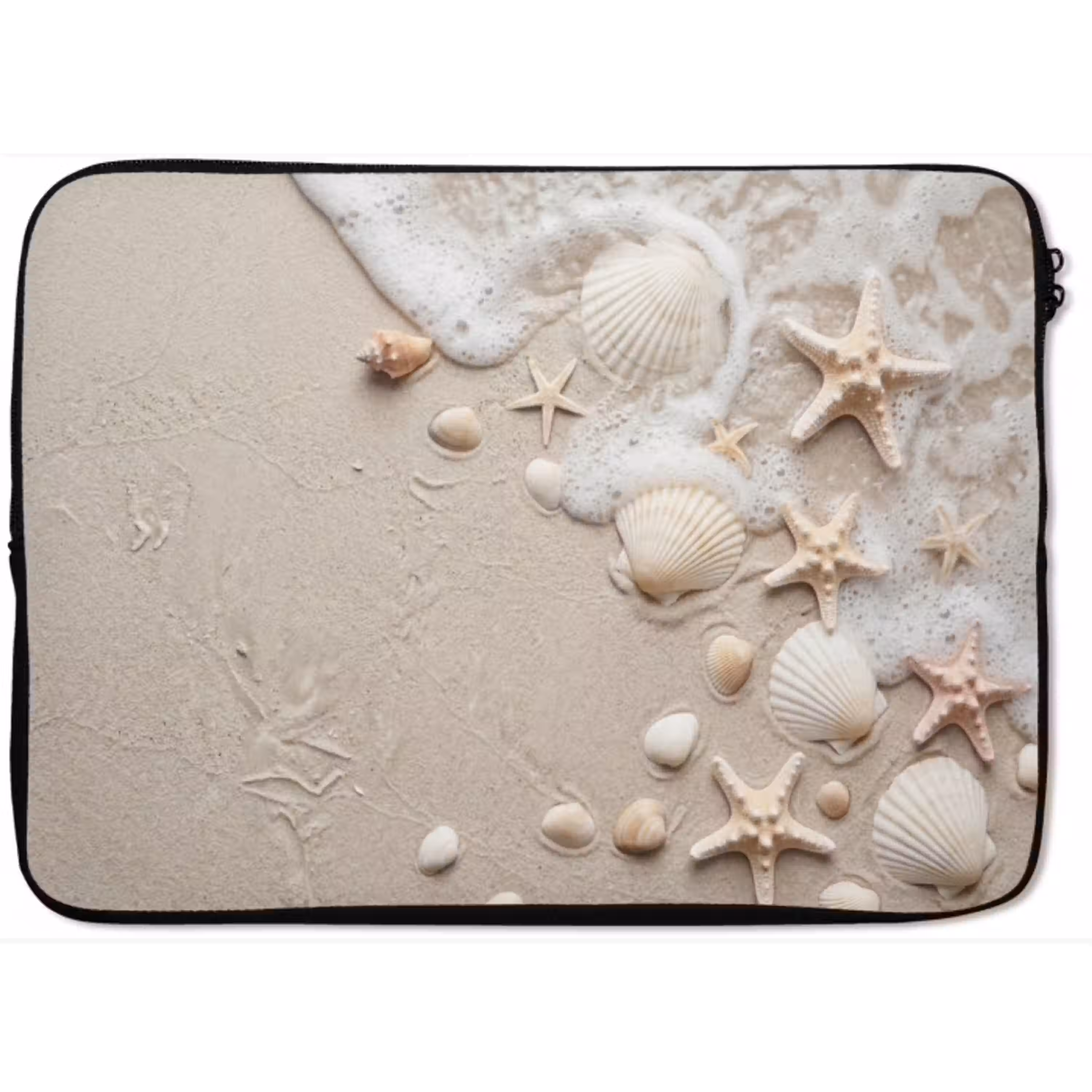 Schelpen - Zeesterren - Strand laptophoes neopreen klein -zkaufland3dotto