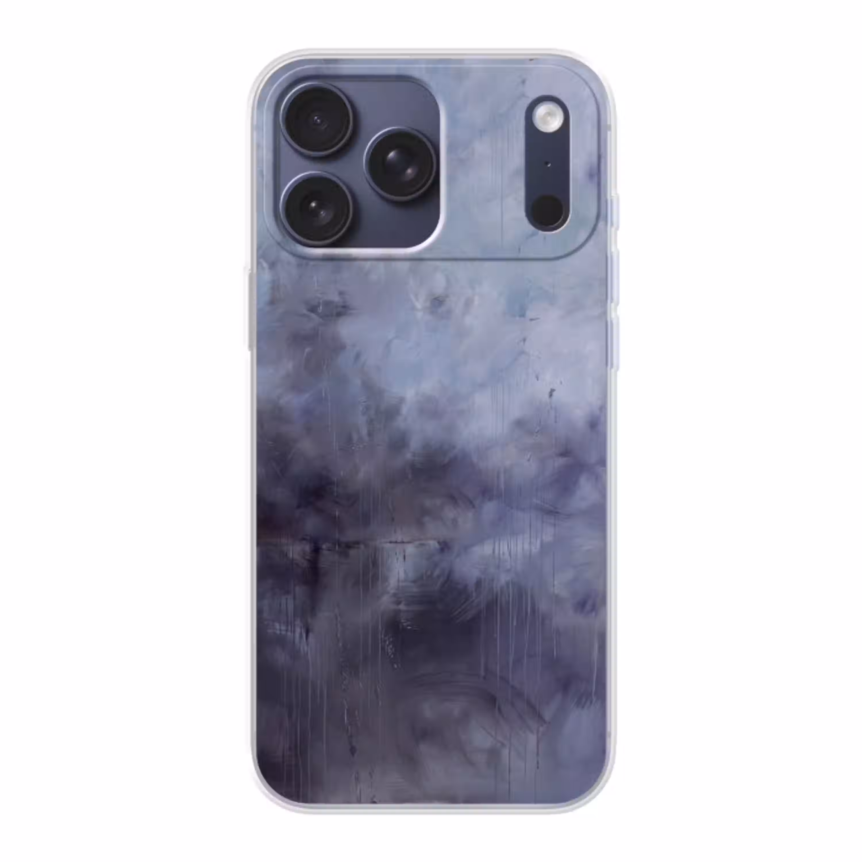 Abstract - Kwaststreken - Modern - Kunst - Grijs Telefoonhoesje iPhone 17 Pro Max klein -3d