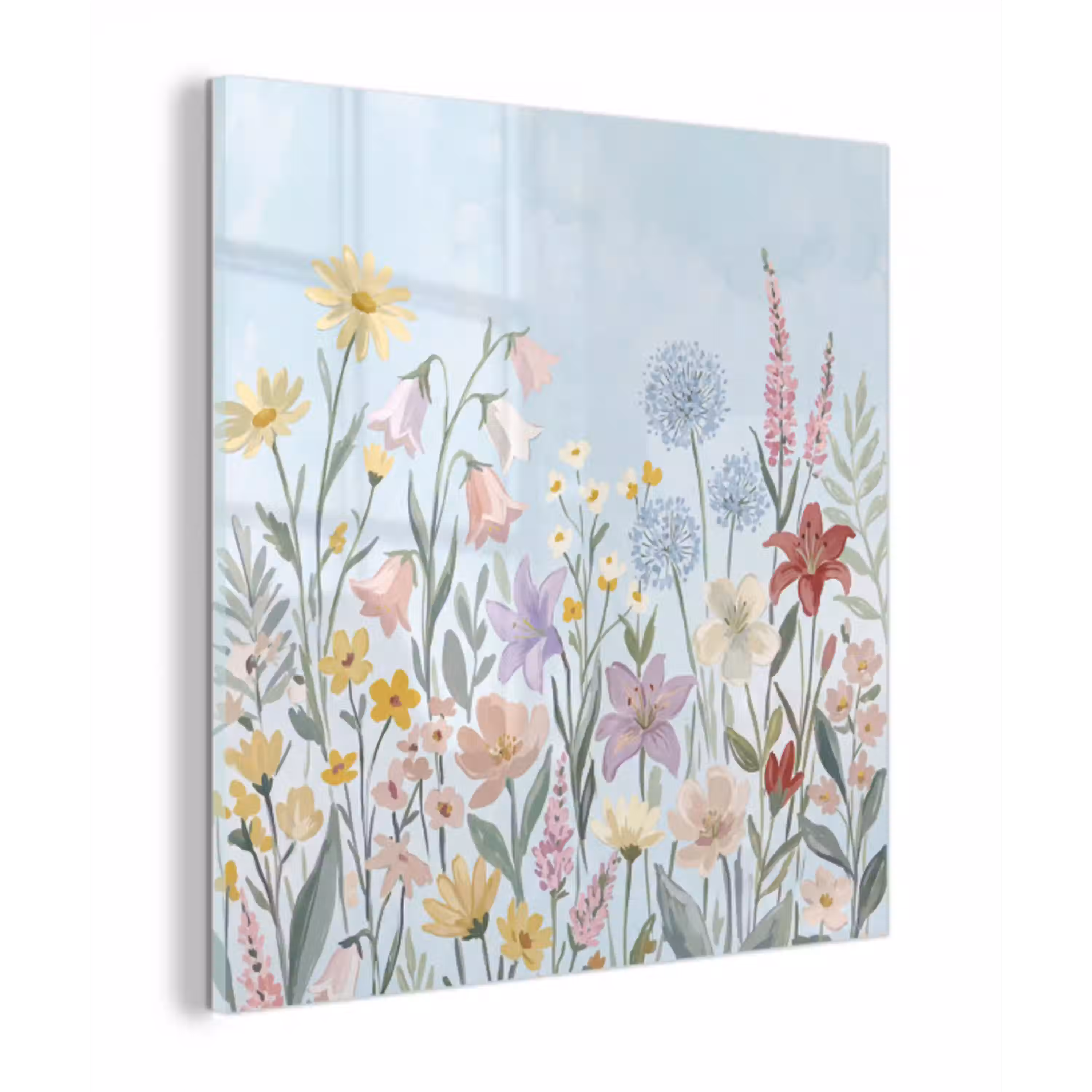 Weidebloemen - Illustratie - Kleurrijk plexiglas 5mm klein -z3d