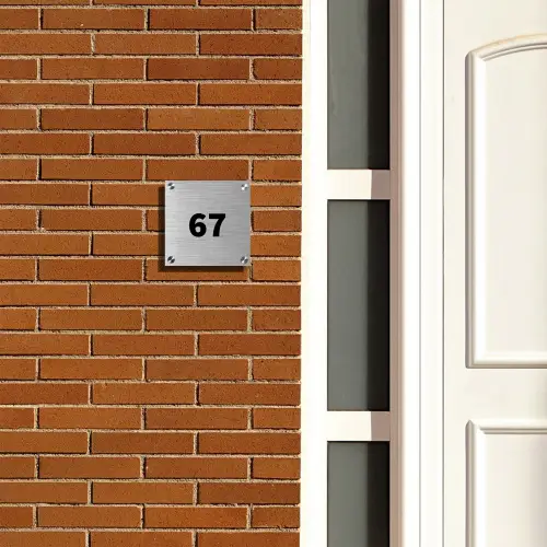 Metaal - Traditioneel Naambord Vierkant klein -sfeer3-XS