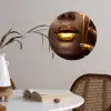 Goud - Vrouw - Verf - Lippen - Luxe Wandcirkel behangsticker klein -sfeer3