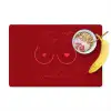 Big titties small heart - Rood - Hart Placemat vinyl groot -zzzproduct_Kitchenyeah-website