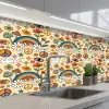 Vintage - Patronen - Zomer keuken achterwand 2 middel 871 -3d_schuin