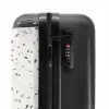Terrazzo patroon veelkleurig grijs NBS - Handbagage koffer - Kinderen Unisex middel -slot