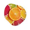 Fruit - Kleurrijk - Close up Wandcirkel Organisch Plexiglas middel -3d