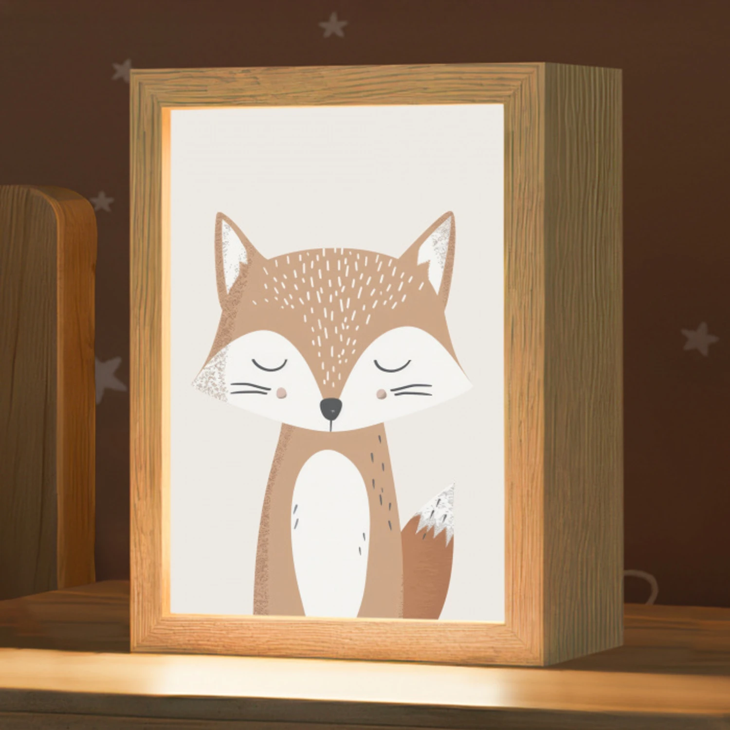 Vos - Dier - Bosdieren Light Box met kabel klein -zzz_3d_website