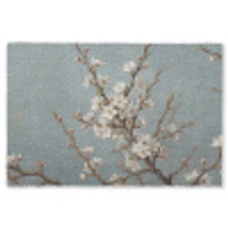 Botanisch - Stilleven - Blauw Vloerkleed Rechthoek klein -3d