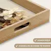 Vanille - Bloemen - Beige Dienblad Rechthoek middel -USP_HandgreepNL