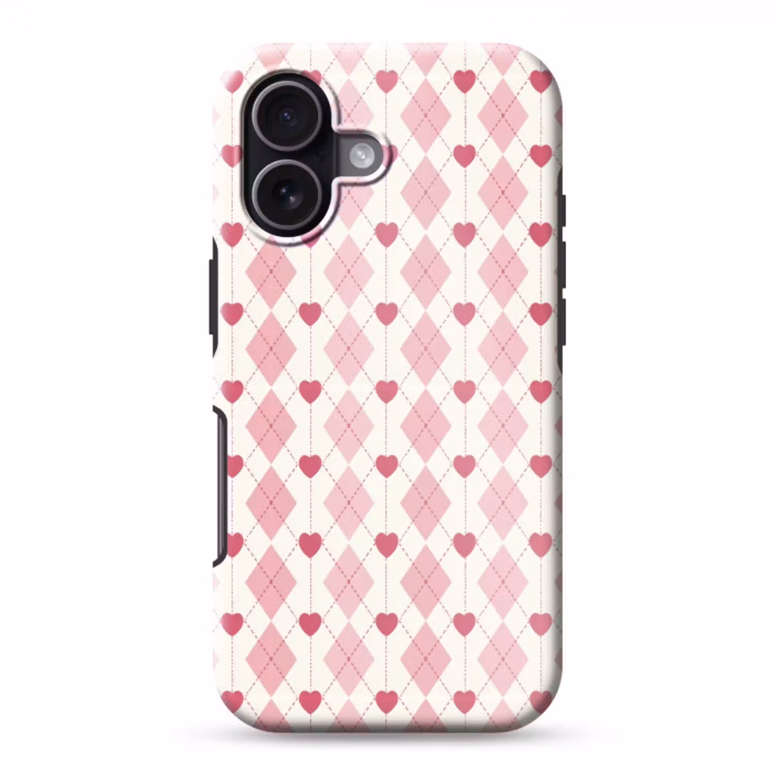 Ruiten - Klassiek - Roze - Wit Toughcase MagSafe Apple iPhone 17 klein 1017 -3d