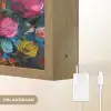 Bloemen - Kleurrijk - Abstract - Verf - Natuur Light Box met batterij (Wandlamp) middel -USP_websiteoplaadbaarNL
