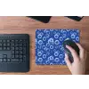 Bubbels - Patroon - Blauw muismat rubber klein -toetsenbord