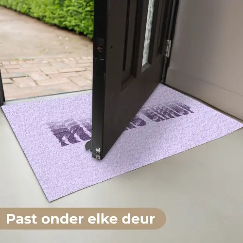 Mucho amor - Paars - Gelaagde letters Deurmat klein -USP_NL