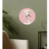 Zwaan - Koksmuts - Mooi - Klassiek Wandcirkel behangsticker klein -sfeer2