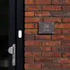 Grijs - Klassiek Naambord Rechthoek middel -sfeer1-rechthoek-S