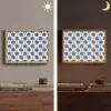 Symmetrisch - Palm - Blauw Light Box met batterij (Wandlamp) middel 907 -sfeer3