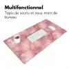 Roze - Kwarts - Goud - Marmer Muismat XXL klein 681 -zsfeer4_frans