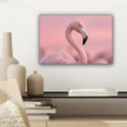 Flamingo - Portret - Roze canvas 2cm klein -sfeer6