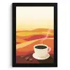 Koffie - Landschap - Oranje - Koffiebonen KitchenYeah - Keuken - Fotolijst klein -3d