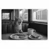 Kat - Koffie - Brood - Zwart Placemat vinyl groot -zzsfeer1_Kitchenyeah-website