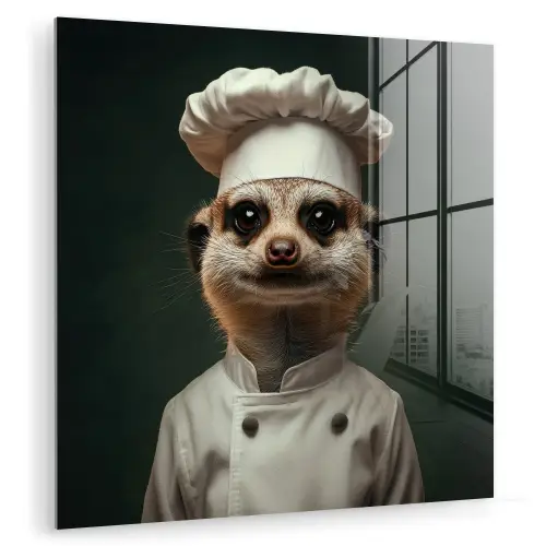 Dier - Kok - Stokstaartje plexiglas 5mm klein -zzzproduct_nieuw