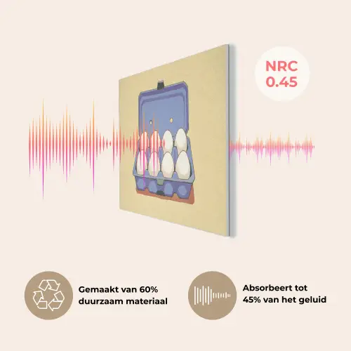 Eieren - Doos - Minimalistisch - Blauw PET vilt klein -USP_NL