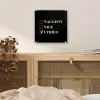 Kerst - Zwart - Wit - Quote - Grappig plexiglas 5mm klein -sfeer4