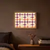 Modern - Patroon - Kleurrijk Light Box met batterij (Wandlamp) middel 907 -sfeer4