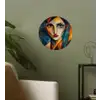 Portret - Abstract - Vormen Wandcirkel behangsticker klein -sfeer2