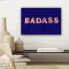 Badass - Panterpint - Schaduw - Roze canvas 2cm klein -sfeer6